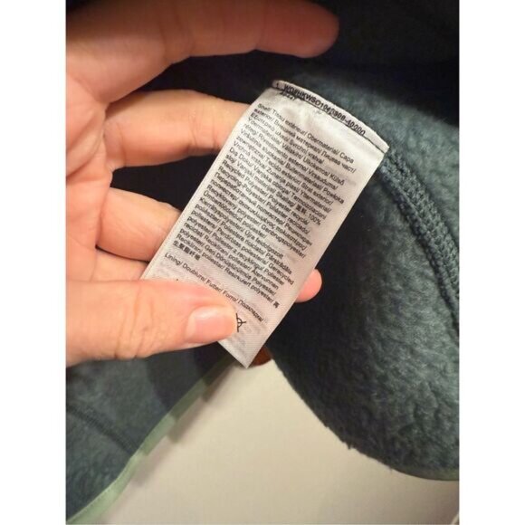 Helly Hansen Green Fleece Thumbhole Full Zip Jacket Size Medium - Picture 4 of 4